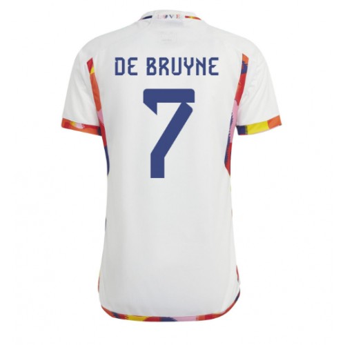 Belgium Kevin De Bruyne #7 Replica Away Stadium Shirt World Cup 2022 Short Sleeve